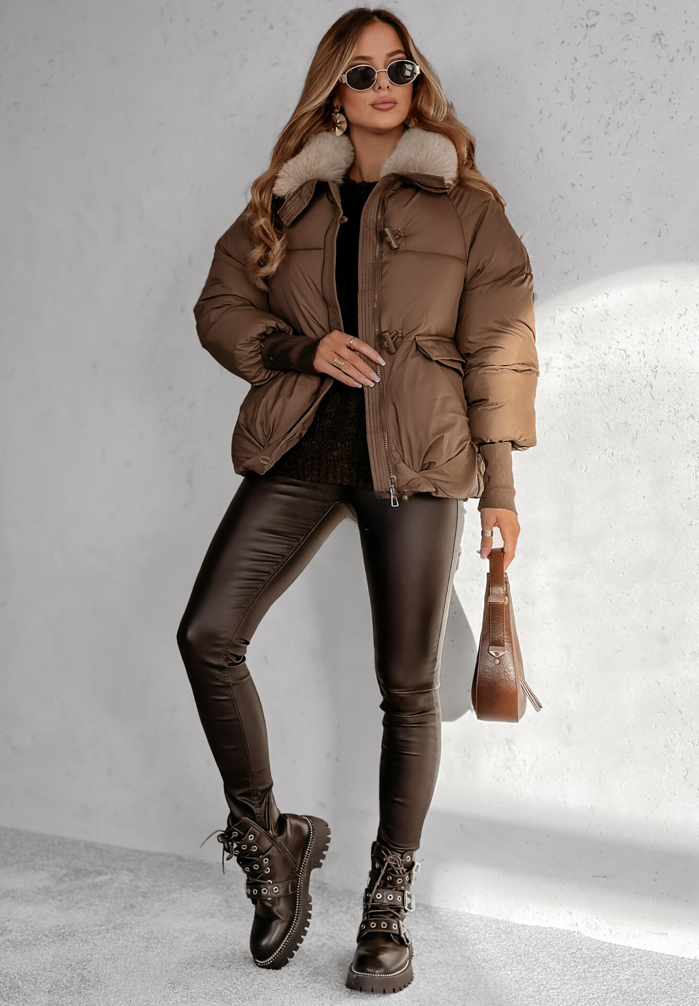 Silke™ – Luxe Pufferjas met Vegan Bontkraag