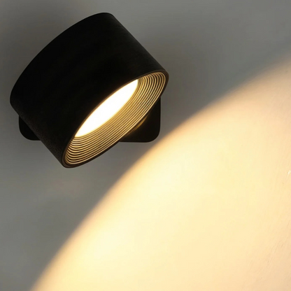 Lumora™ | Draadloze Dimbare LED Wandlamp met 360° Draaifunctie