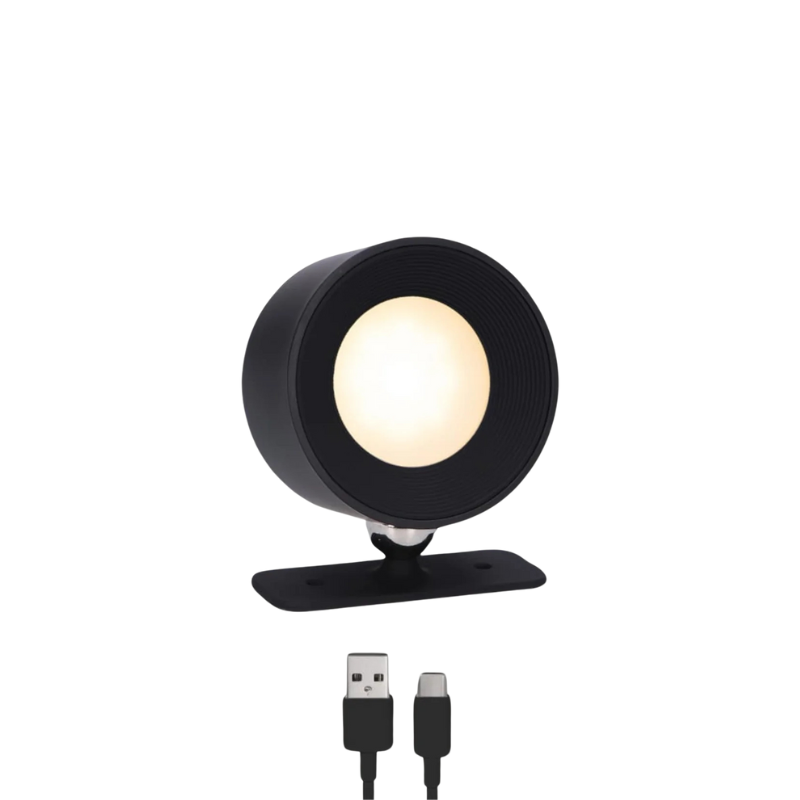 Lumora™ | Draadloze Dimbare LED Wandlamp met 360° Draaifunctie