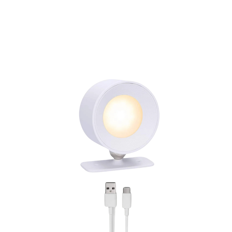 Lumora™ | Draadloze Dimbare LED Wandlamp met 360° Draaifunctie