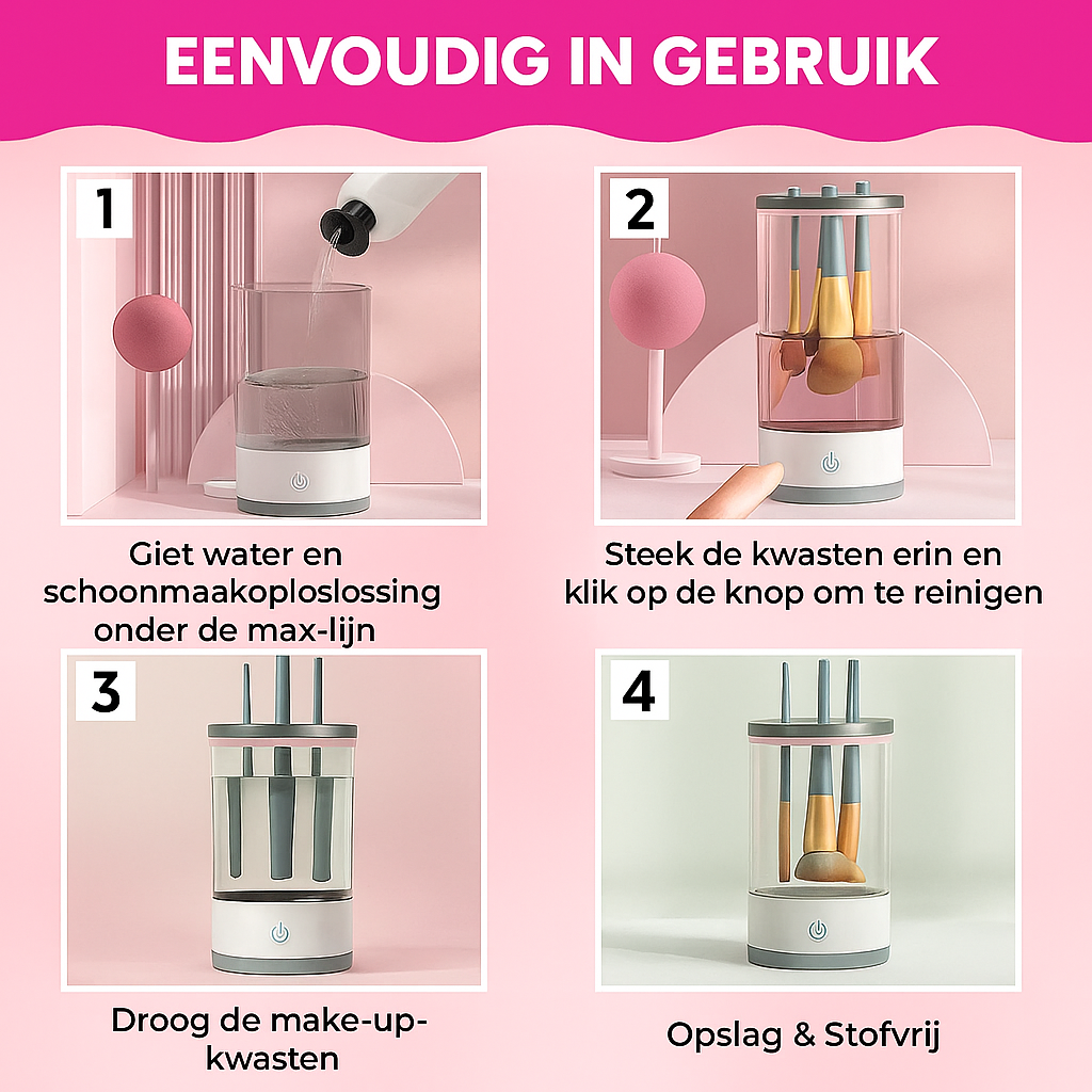 Automatische Make-upkwast Reiniger