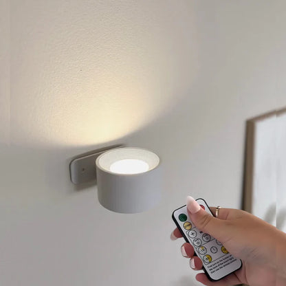Lumora™ | Draadloze Dimbare LED Wandlamp met 360° Draaifunctie