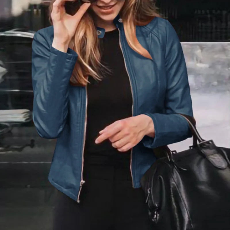 Judith|Kunstlederjas |Tijdloze Elegantie met Comfort en Stijl