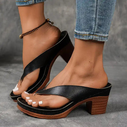 Clair™ | Comfortabele en stijlvolle orthopedische sandalen met hoge hak