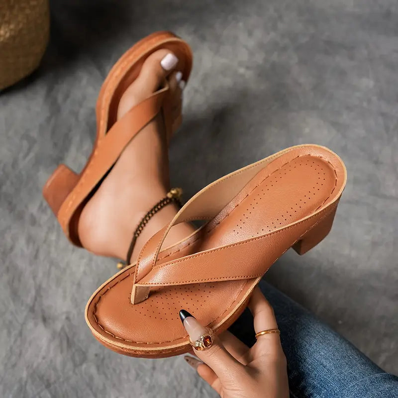 Clair™ | Comfortabele en stijlvolle orthopedische sandalen met hoge hak