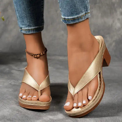 Clair™ | Comfortabele en stijlvolle orthopedische sandalen met hoge hak