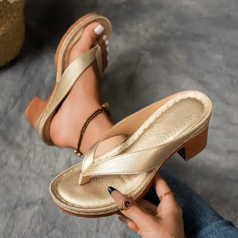 Clair™ | Comfortabele en stijlvolle orthopedische sandalen met hoge hak