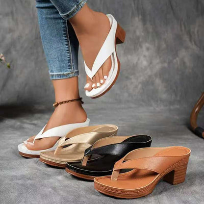 Clair™ | Comfortabele en stijlvolle orthopedische sandalen met hoge hak