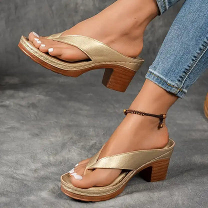 Clair™ | Comfortabele en stijlvolle orthopedische sandalen met hoge hak